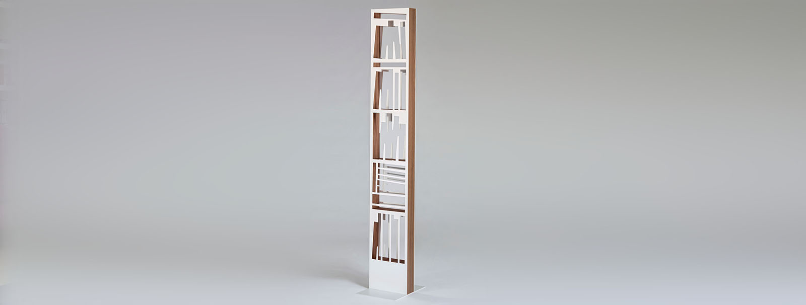 Libreria di design in metallo e legno Bookshape Slim